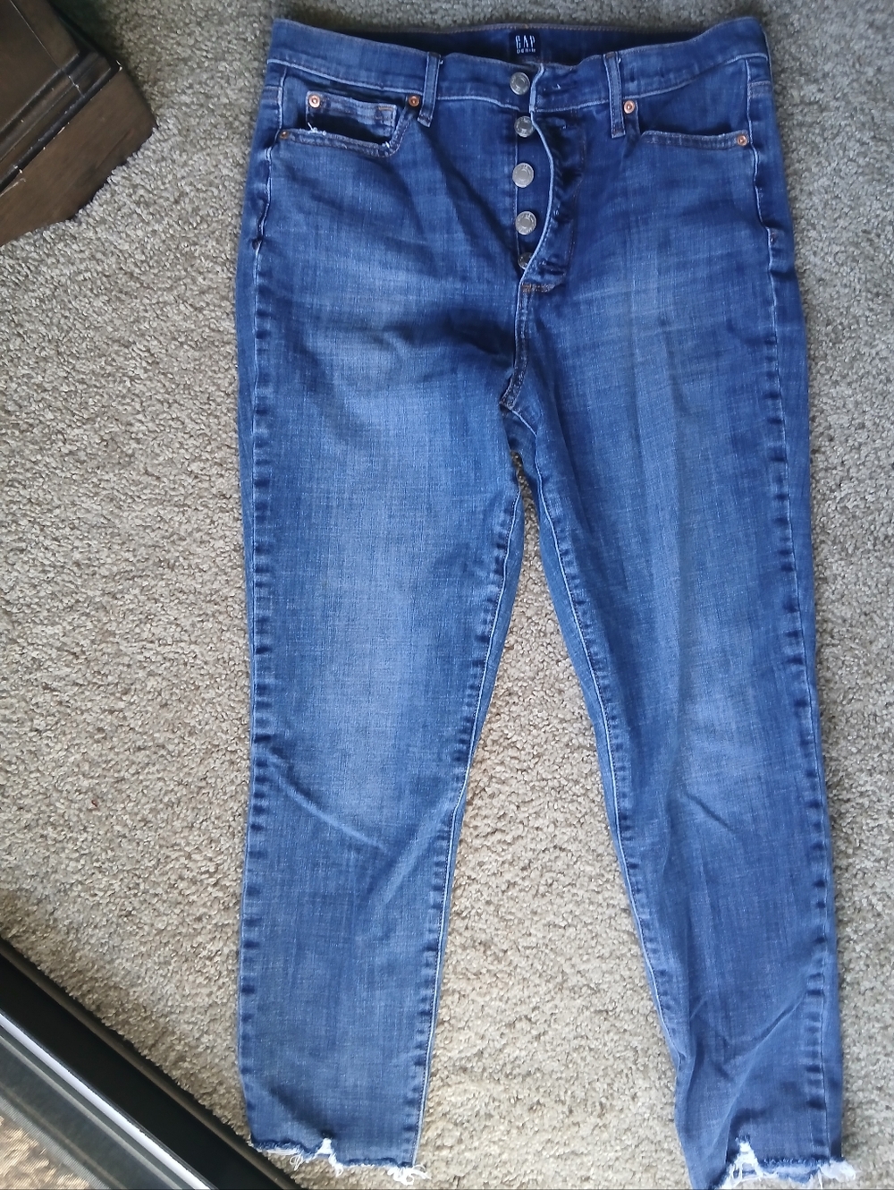 GAP Women’s High-Rise Ankle Skinny Jeans - Blue